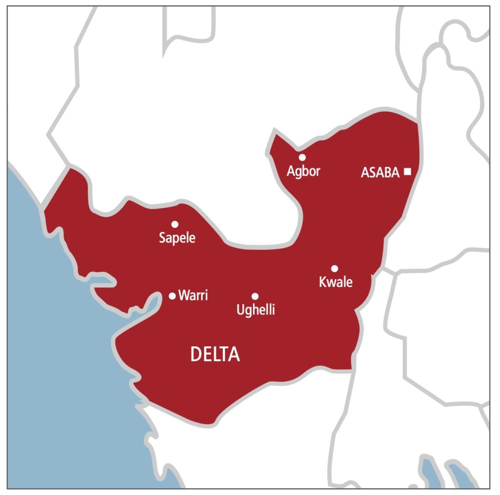 delta nigéria mapu