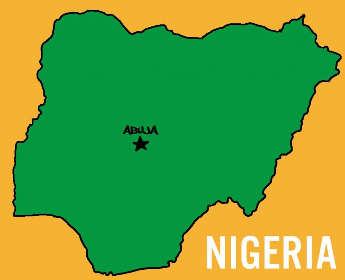 Mapa kapitálu nigéria 