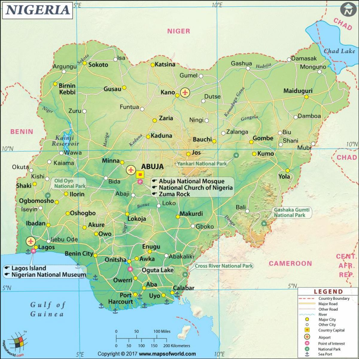 obrázky z nigérijskej mapu