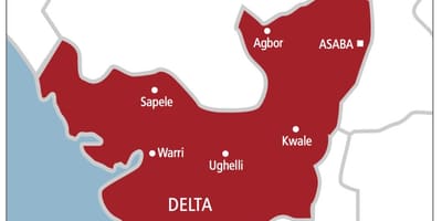 Delta nigéria mapu