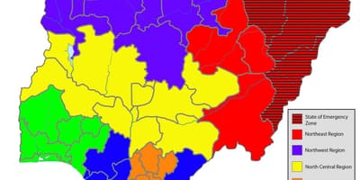 Mapa nigéria ukazuje všetky štáty