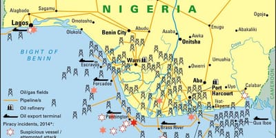 Priemyselná mapa nigéria