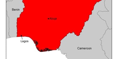 Mapa nigéria malária