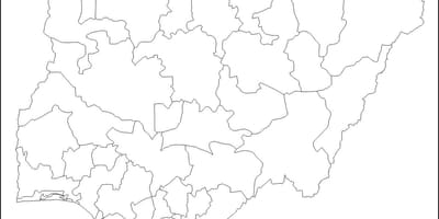 Prázdna mapa nigéria