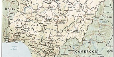 Mapa nigéria diagram